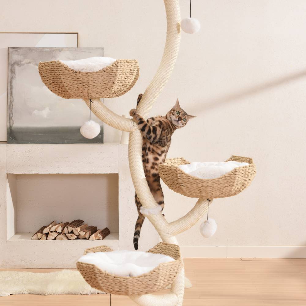 MICHU Ivy Cat Tower Deluxe 4-Tier Designer Tall Cat Tree - Michu Australia-2