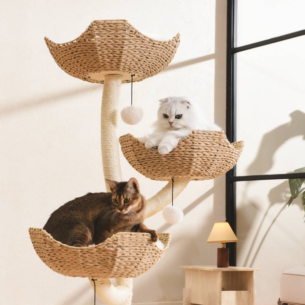 MICHU Ivy Cat Tower Deluxe 4-Tier Designer Tall Cat Tree - Michu Australia-3