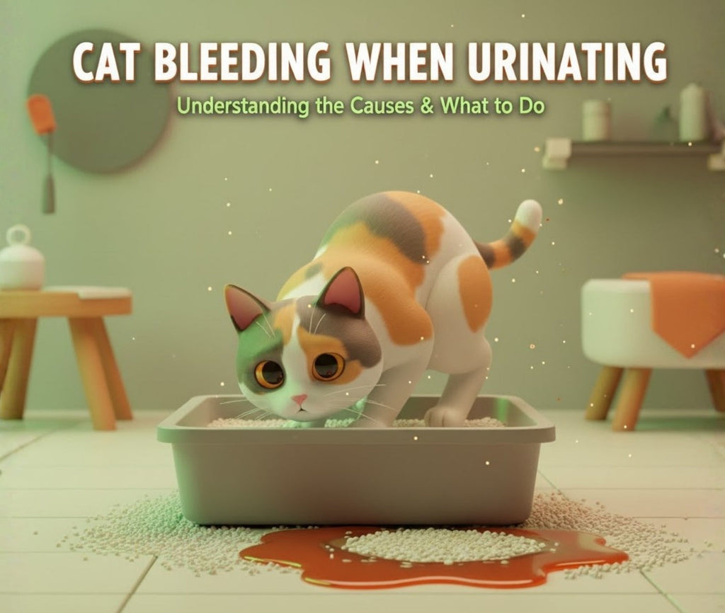 Image showcasing Cat Peeing Blood: Causes & When to See a Vet – Michu Australia