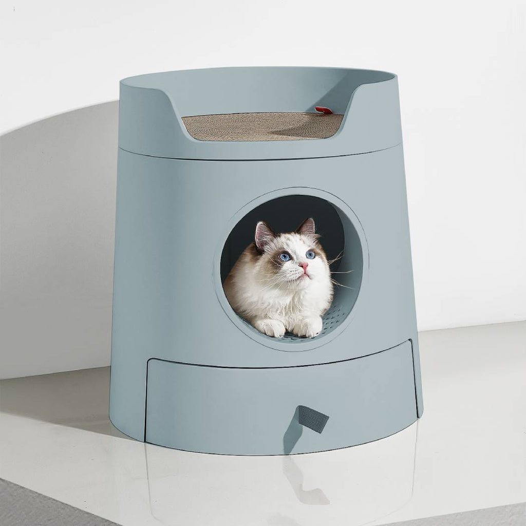 Semi-Closed Style Litter box & Scratch Pad