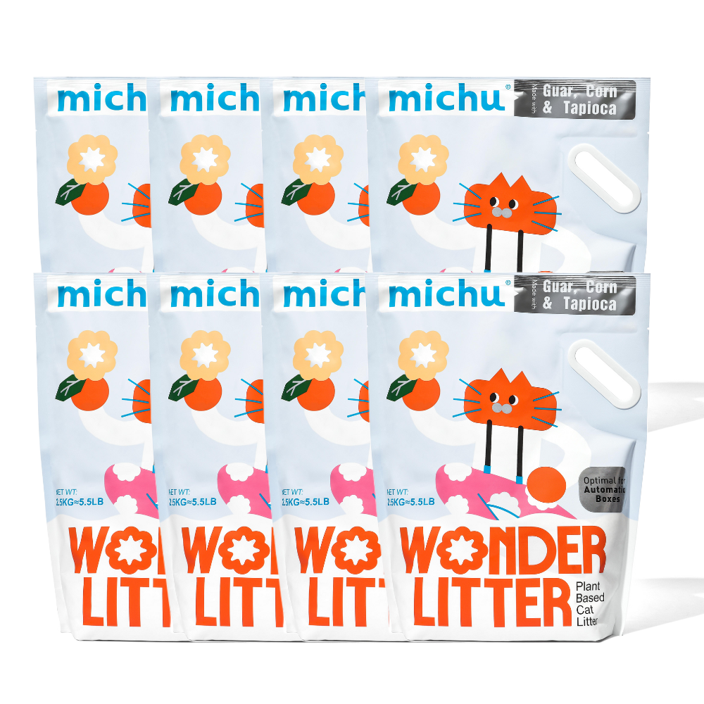 Michu Wonder Litter - Plant-Based & Automatic-Box Friendly 2.5kg/6L