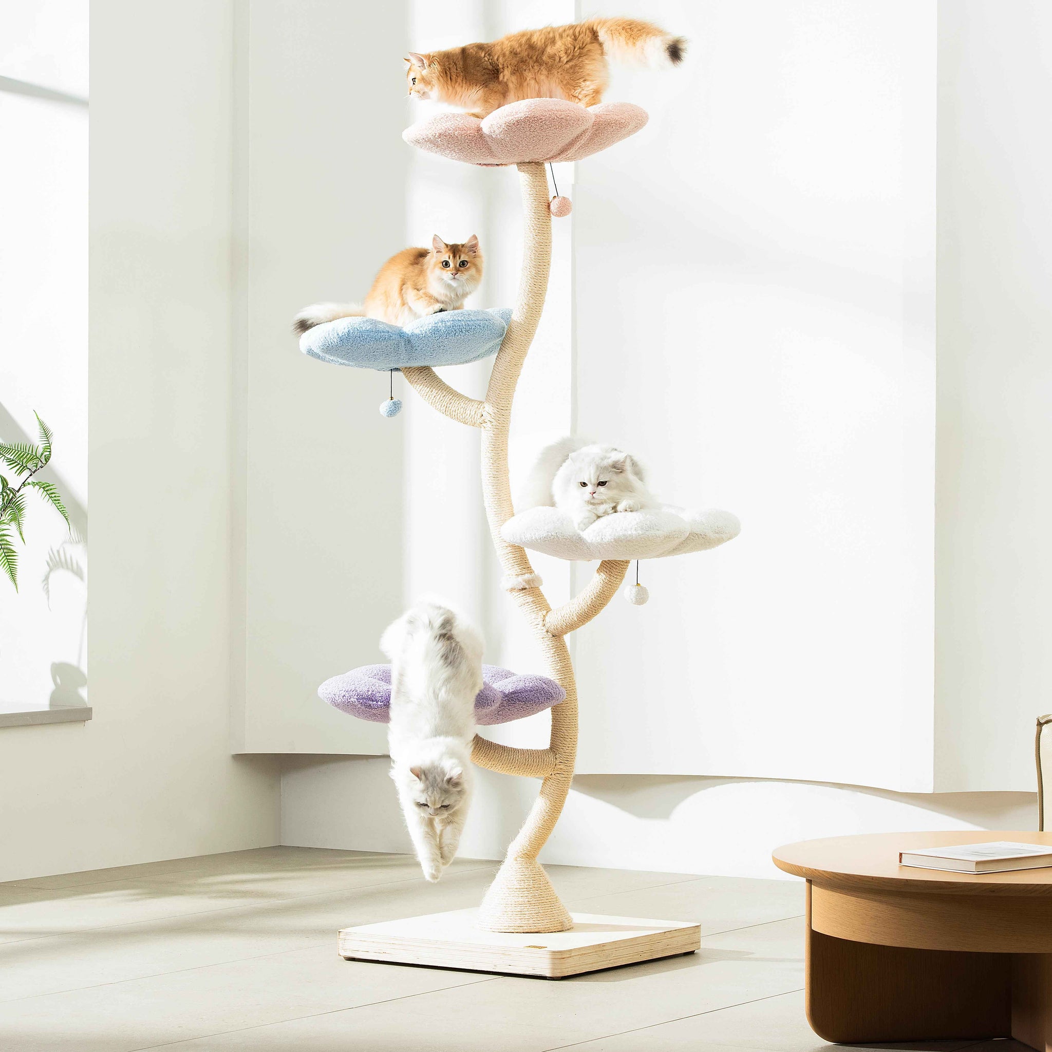 MICHU Fairy Cat Tower Deluxe 4 Tier Designer Flower Cat Tree Michu Australia