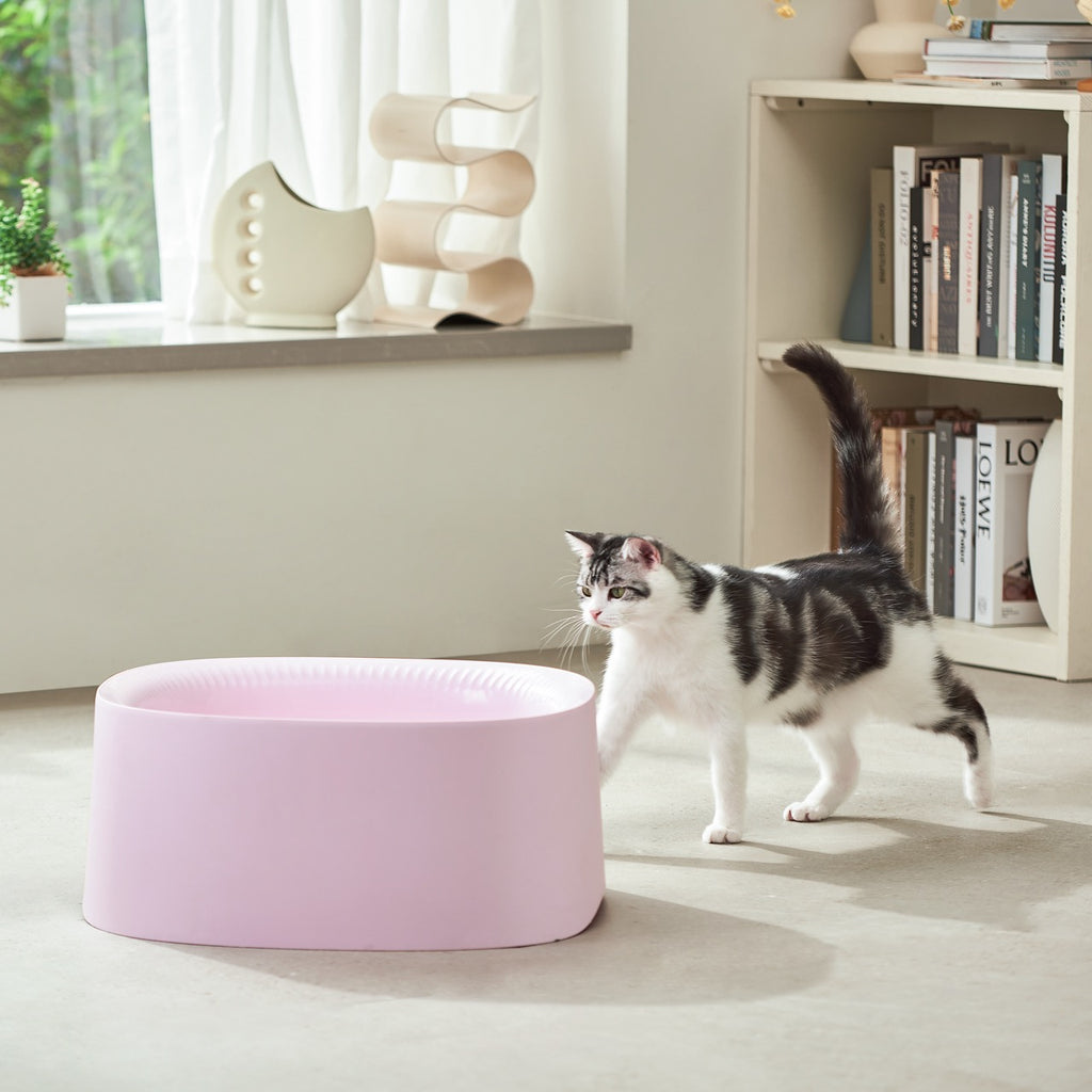 Michu Macaron High Edge Open Style Extra Large Cat Litter Box
