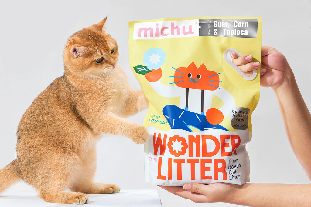 Michu Wonder Litter - Plant-Based & Automatic-Box Friendly 2.5kg/6L
