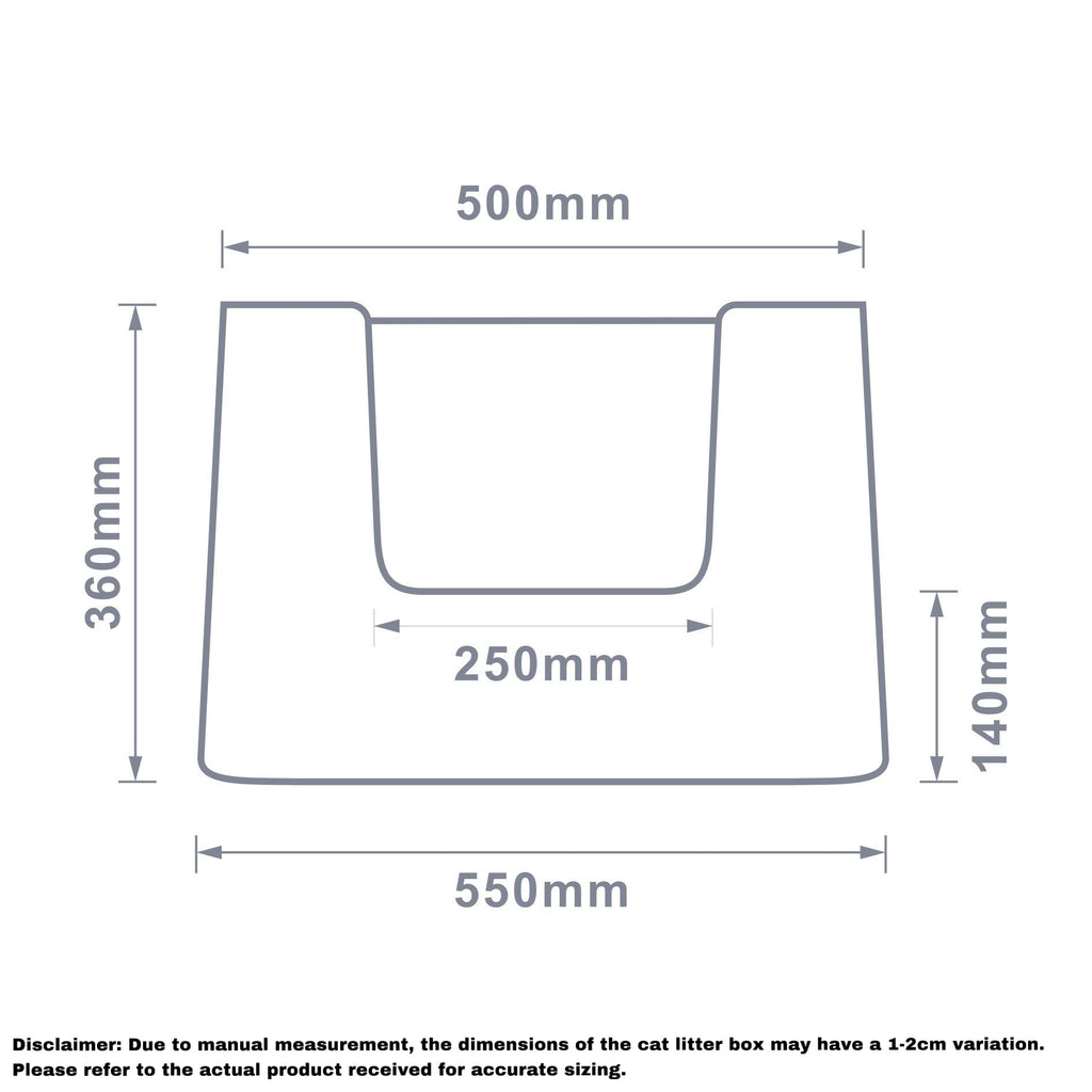 Michu XXL Kaia Deluxe Cat Litter Box - Spacious Design