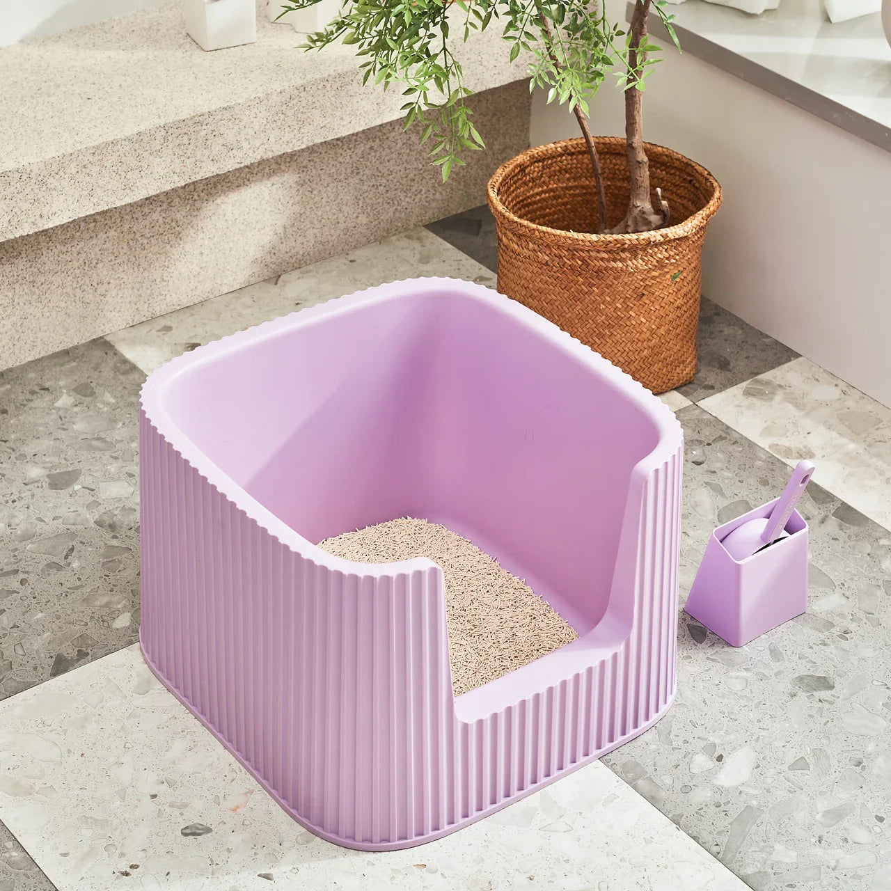 Michu XXL Stella Deluxe Cat Litter Box Spacious Design – Michu