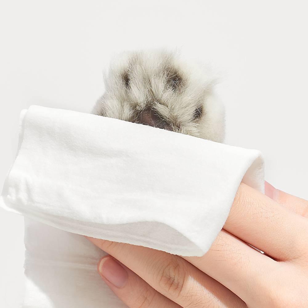 Michu Cotton Bubble Cat Wipes 80pc Pack - Furrytail