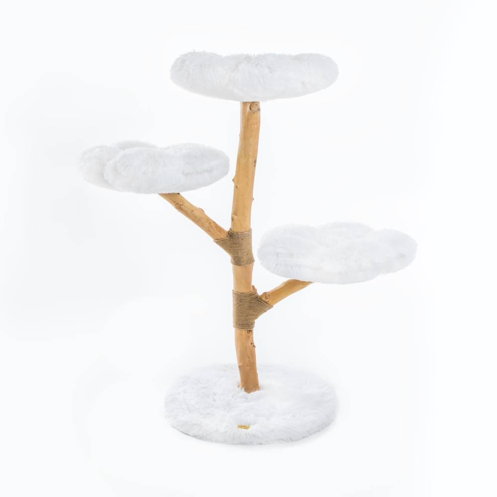 MIchu Fluffy Blossom Real Wood Cat Tree - Premium Quality & Stylish Cat Furniture - Michu Australia