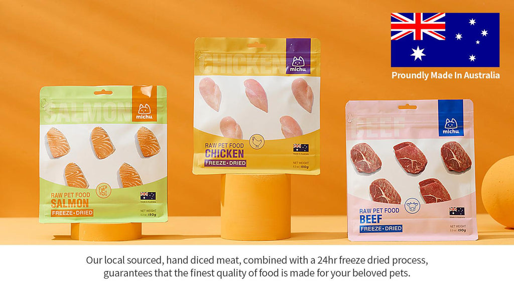 Michu Freeze-Dried Raw Pet Food Pet Food 150g - Made in Australia - Michu Australia