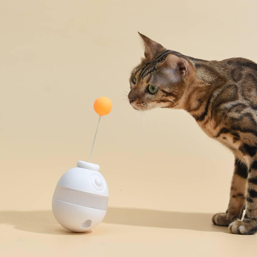 Michu Cat Treat Dispenser Toy Tumbler Interactive Ball - Furrytail