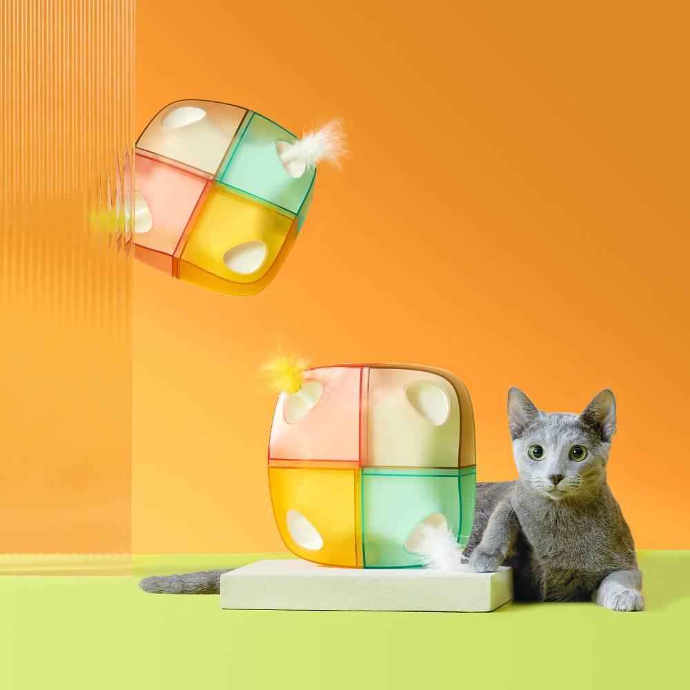 Michu Interactive Feathered Rechargeable Cat Toy Box - The Ultimate Feline Playtime Companion - USD Cable included - Michu Australia