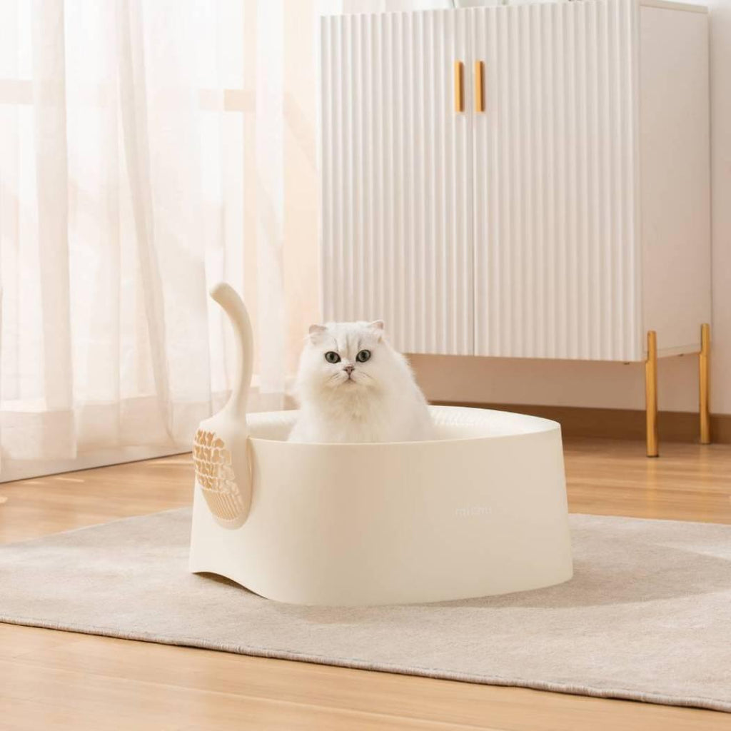 Michu Macaron High Edge Open Style Extra Large Cat Litter Box - Michu Australia