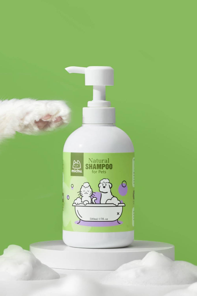 Michu Skin and Itch Relief Pet Shampoo for Cats and Dogs – Catnip Formula with Pet Friendly Formula, 500ml - Michu Australia