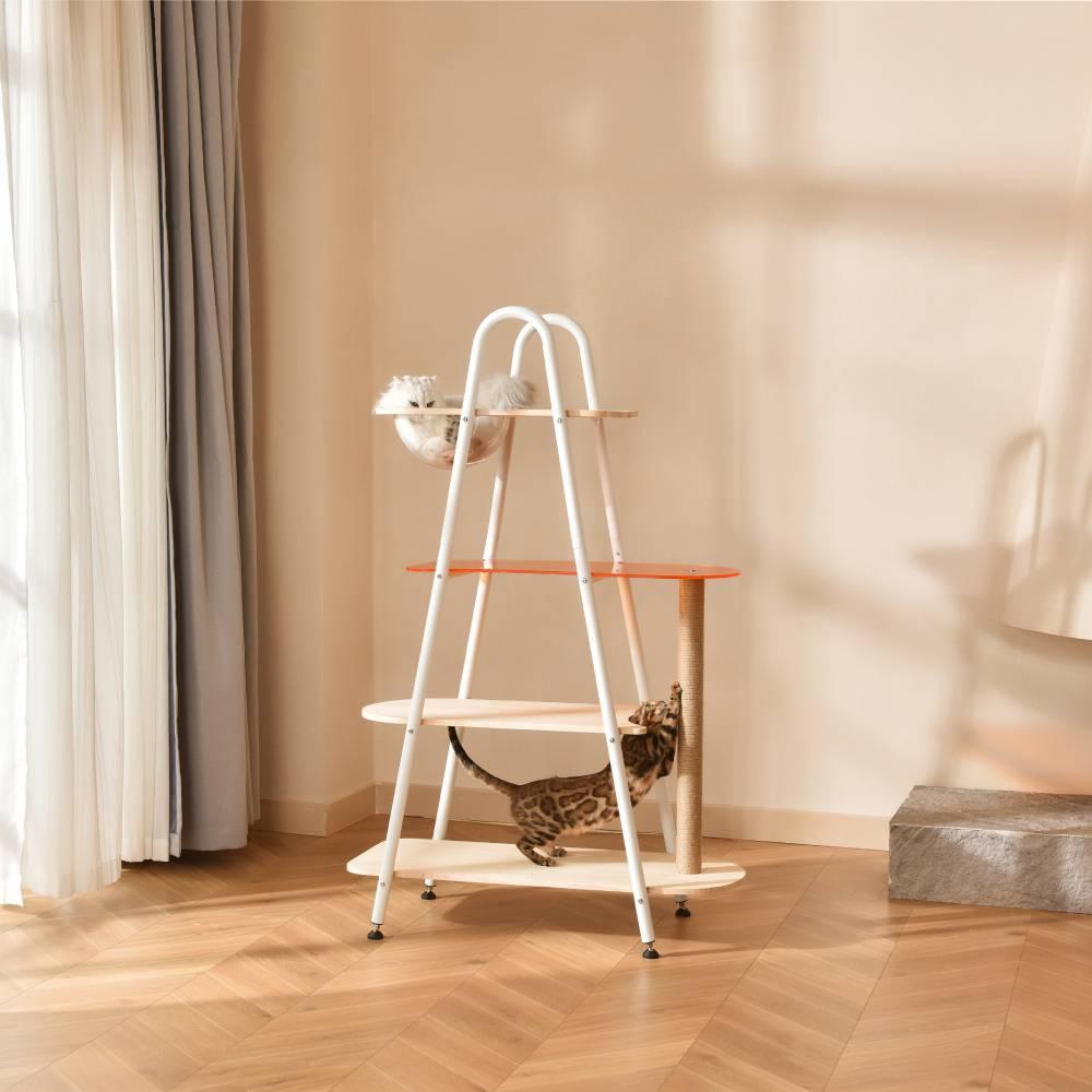 Michu YoYo Tower, The Ultimate Multi-Level, Multi-Functional Cat Furniture with Steel Frame for Dynamic Feline Leaping - Michu Australia